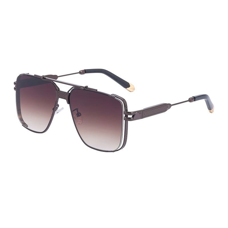 Fashion Luxury Metal Trend Big Frame Solbriller