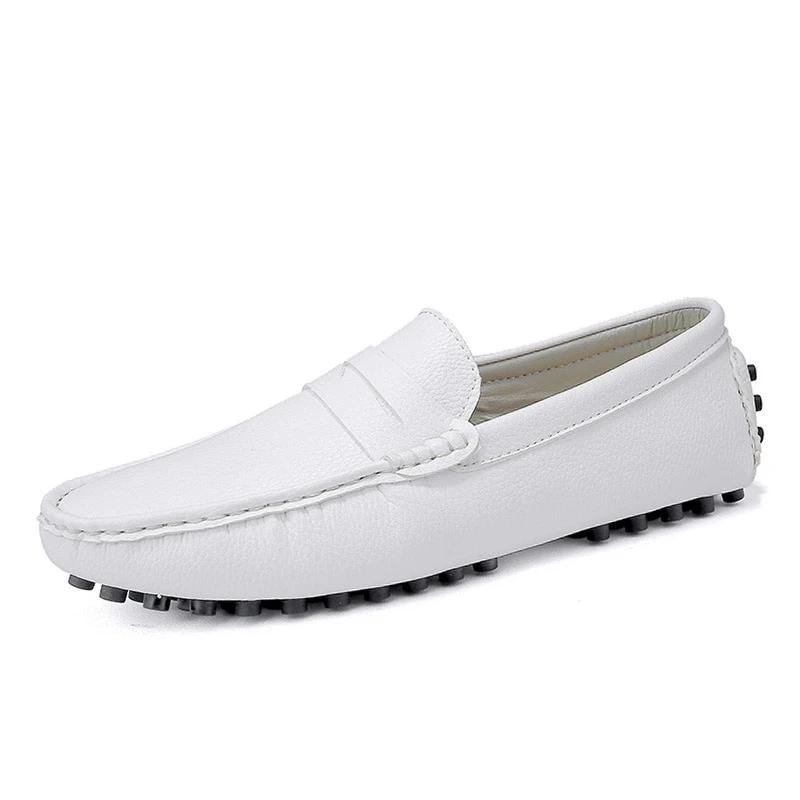 Casual Sko Loafers I Ægte Læder Med Pigge - TRENDYHERRE.COM