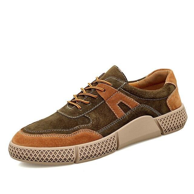 Herre Sneakers Læder Åndbare Modesneakers